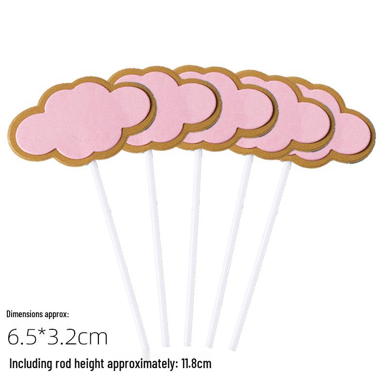 50-Piece Blank Insert Cards for Cake Decorations and Celebrations