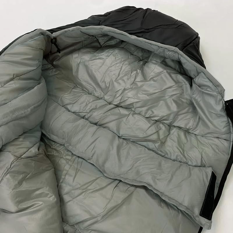 Coleman North Rim Sleeping Mummy with Storage Adult 208 X 81 Bag, Style, Pouch, -18°C/-22°F, Winter, Size, Cm, Black/Gray [Used]