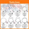 Beautiful Heart Shaped Stainless Steel Keychain With Pink Blue Jewel For Friends