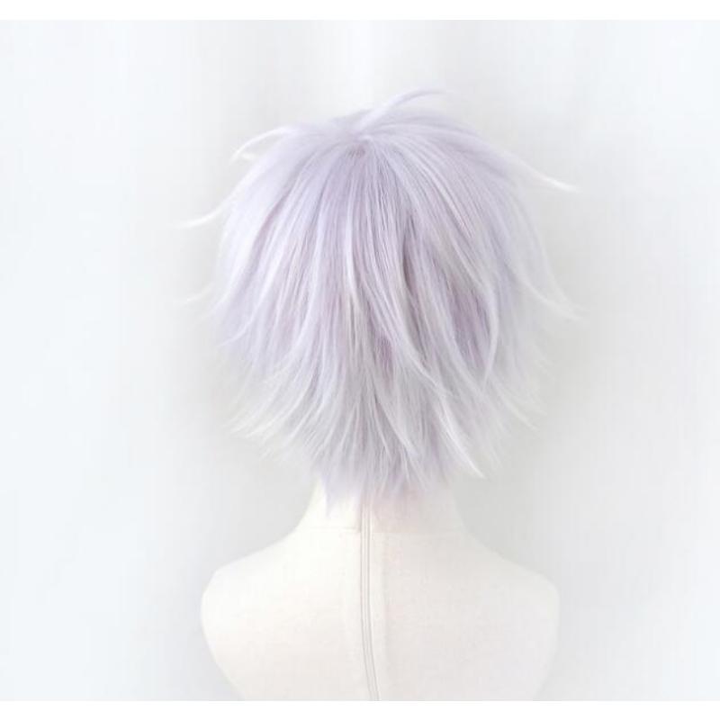 Karasuno Sugawara Koushi Gray Short Wig Cosplay Costume Haikyuu Heat Resistant Synthetic Hair Haikiyu Wigs