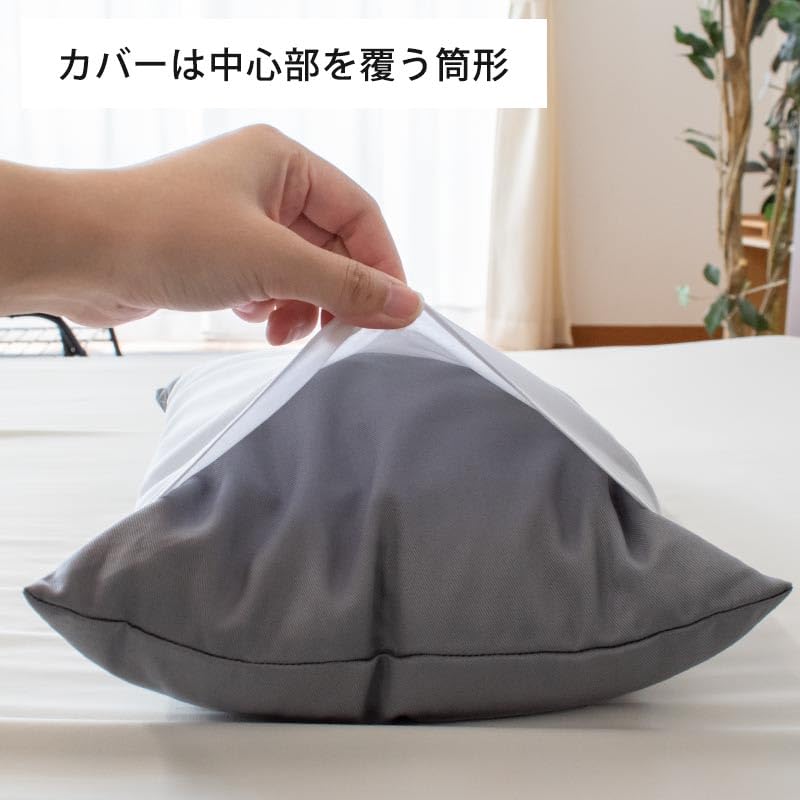 Made in Japan Buckwheat Pillow [All Buckwheat Pillow with White Cover] Approx. 25 x 34 cm, Made in Japan, Firm, Breathable, Moisture-Wicking,