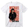 Giacca in Pelle Bianca T-Shirt Michael Jackson Bad World Tour 88