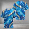 Men Fashion Short Sleeve 3d Print T Shirt Round Neck Summer Plus Size Tees