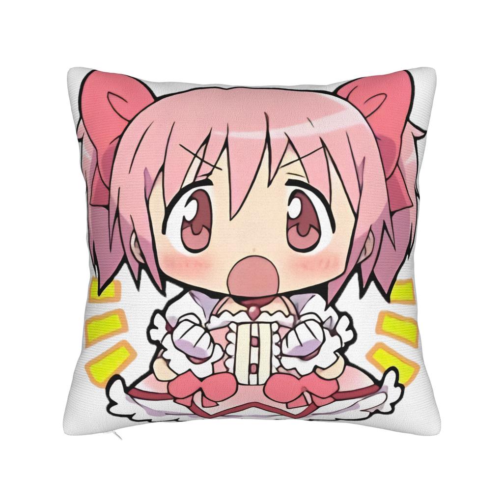 Pmmm Madomagi Madoka Kaname Kissenbezug Retro Trendiger Kissenbezug Für Wohnzimmer Bett Stuhl Weiche Kissenbezüge Geschenk