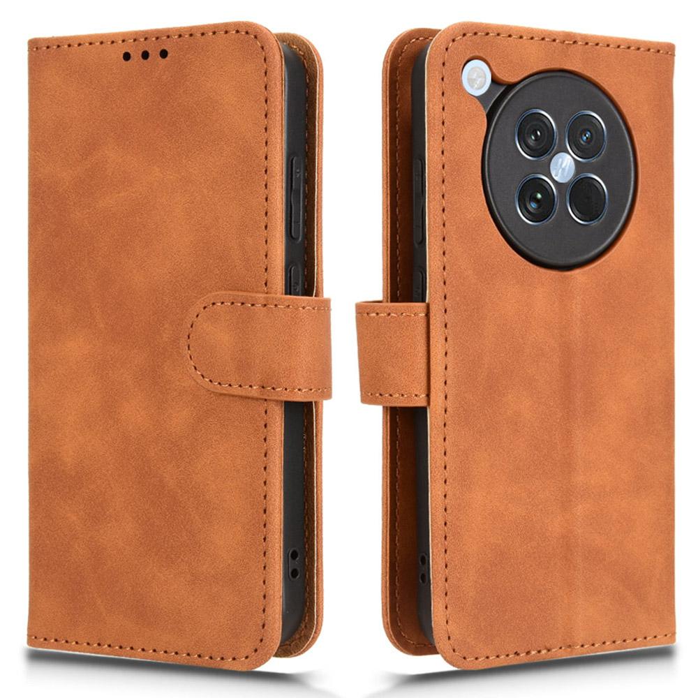 

For Oppo Find X8s 5G Leather Case Skin Feel Anti Drop Wallet Flip Phone Cover E