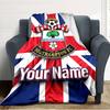 Name Custom Southampton Fc Print Flannel Blanket High Quality Warm Comfortable Cover for All Seasons Perfect for Gifts Home Decor