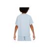 Nike Dri-FIT Icon T-Shirt Printed Logo Raglan Crew Neck Short Sleeve Kids Tops Blue DX5386440