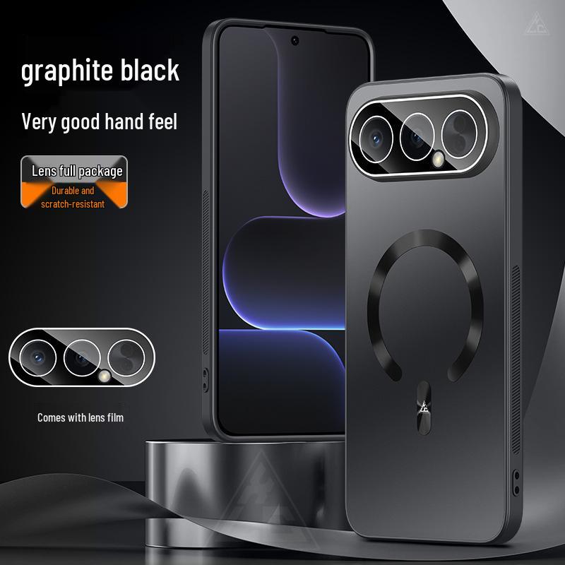 Compatible Honor 500 Pro Magnetic Stand Frosted Anti-drop Full Coverage Protective Phone Case Honor 500