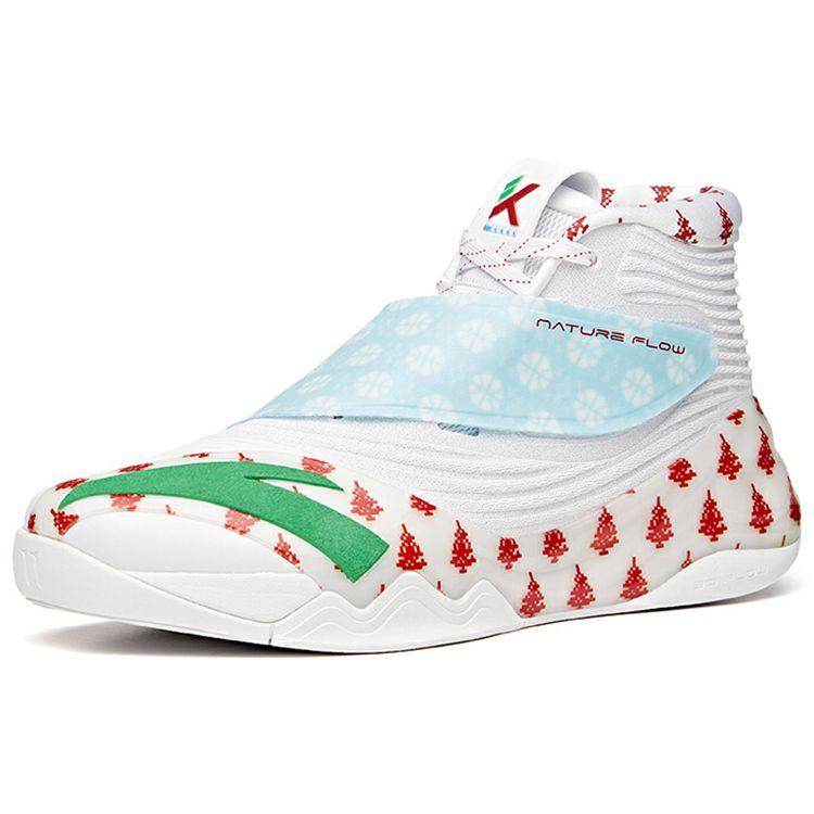 Anta KT6 Thompson Durable Non-Slip High-Top Basketball Shoes Men sneaker White Red Green 112111101-2