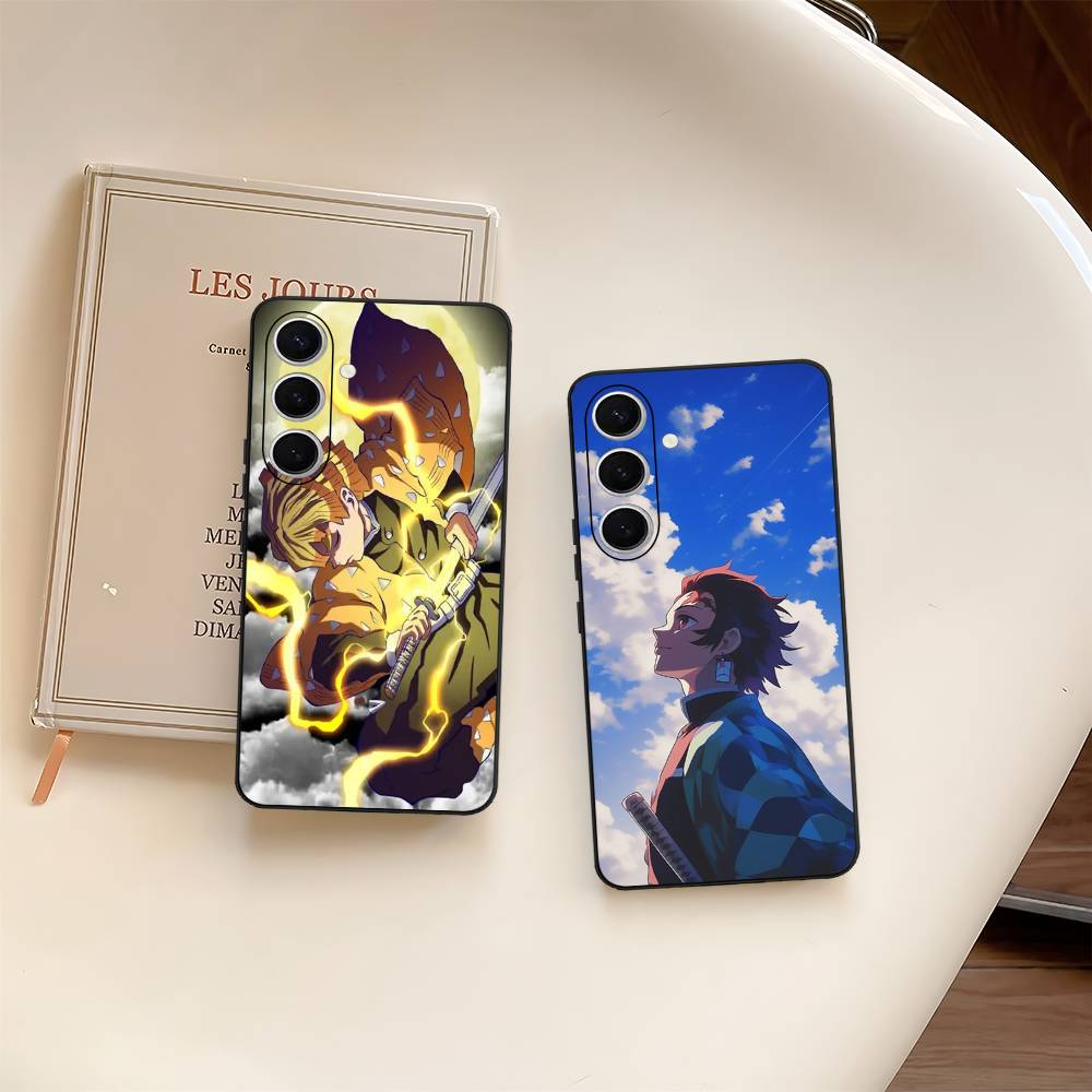 Anime Demon Slayer Phone Case For Samsung S 20 21 22 23 Lite Plus Ultra Clear Mobile Cover Funda