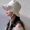 Thin Fisherman Hat Solid Color Wide Brim Sun Hat Simple Sunscreen Bucket Hat  Unisex