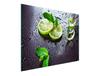 TAGLIERE IN VETRO 52x30 LIME