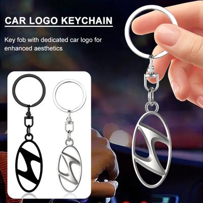 Accessori Auto Metallo 3D Portachiavi con Stemma Auto in Lega di Zinco Portachiavi Per Santa Fe Sonata Solaris Azera Creta I30 Ix25 Tucson IX35