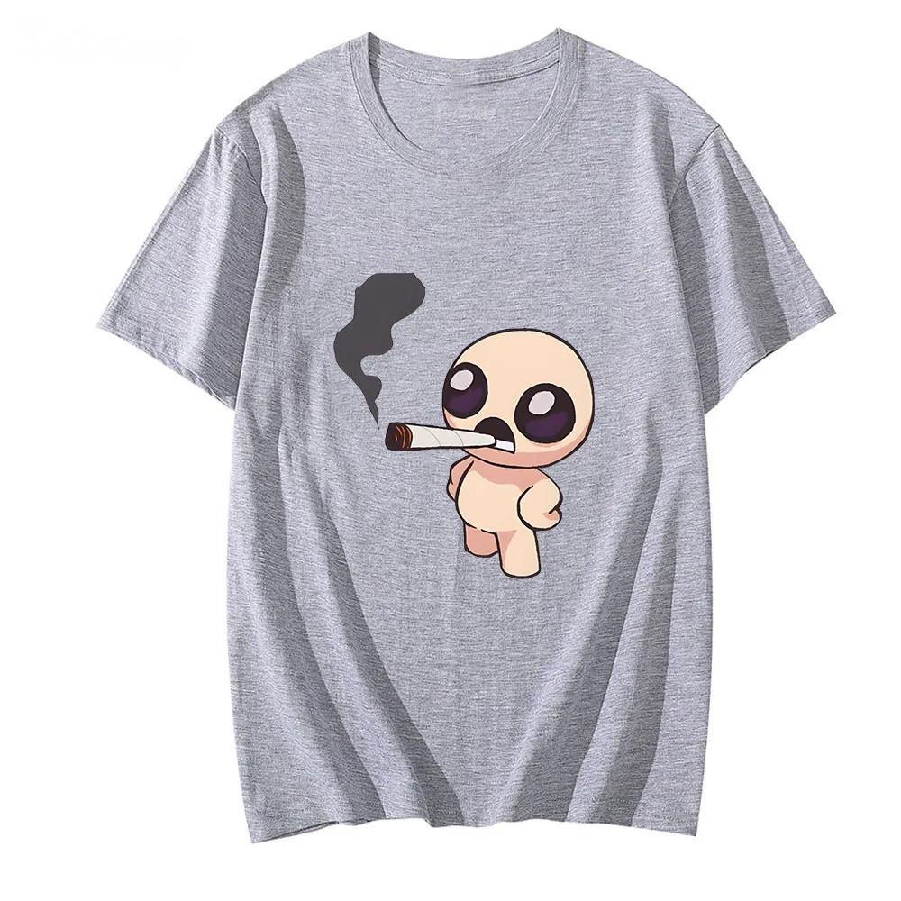 Printing Teeshirt High Quality Tshirt Game The Binding Isaac Tshirt Cartoon Graphic Aesthetic Clothes Short Sleeved Streetwear