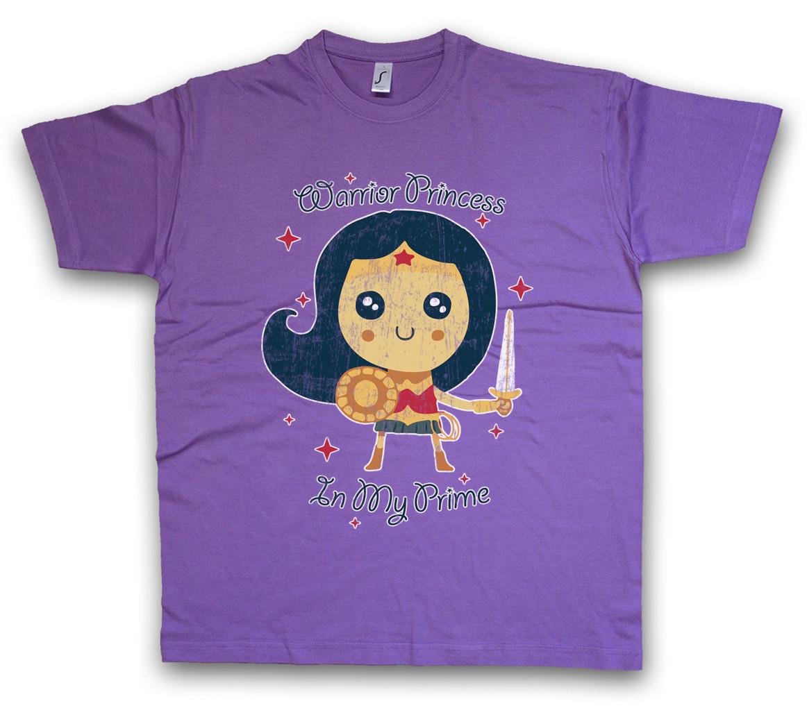 WARRIOR PRINCESS T-SHIRT in my prime Cute Xena Lucy Comic Look Fun Lawless XXXXL