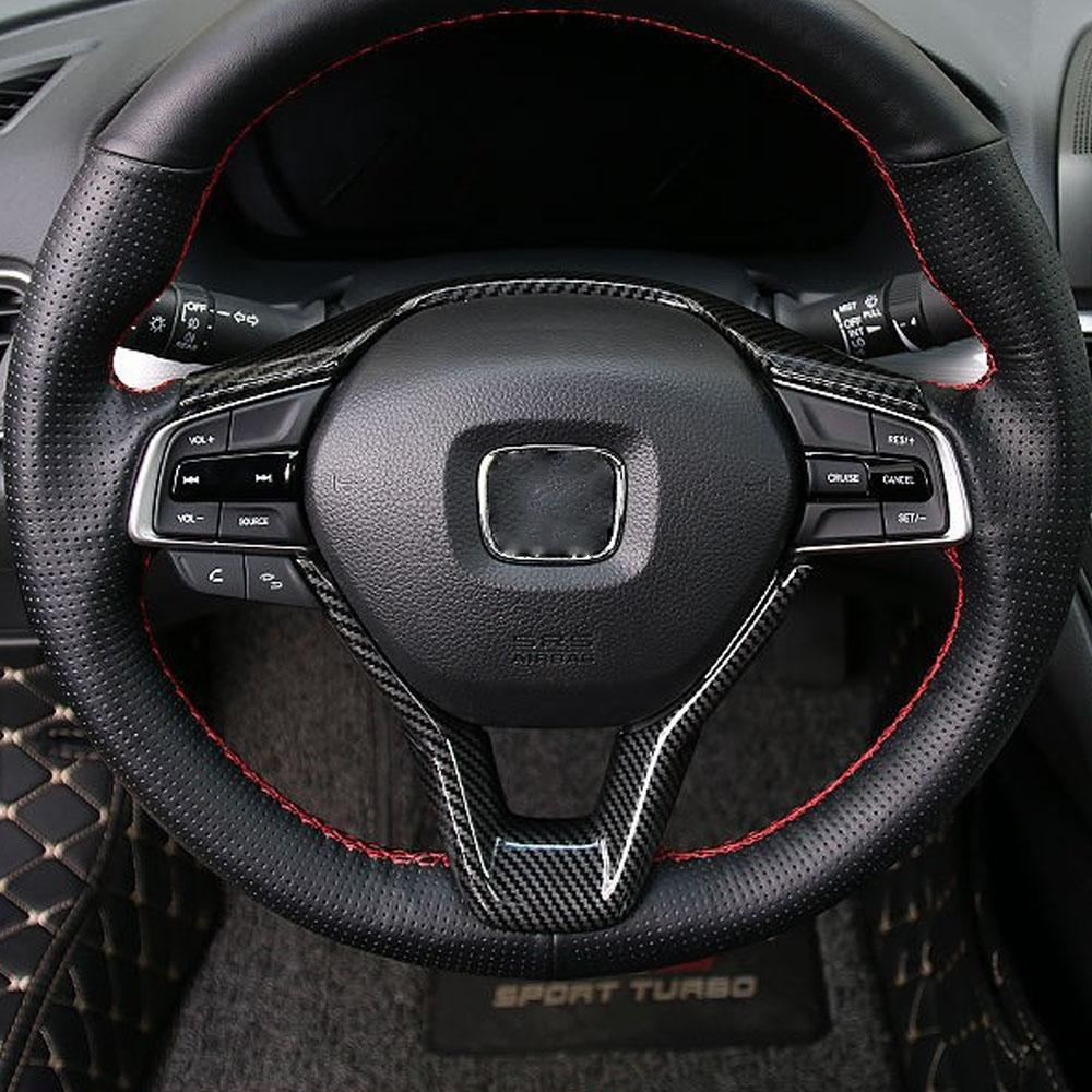 For Honda Accord 2018 - 2026 City 2020 - 2026 Steering Wheel Panel Trim Sticker Decoration Cover Car Interior Accessories