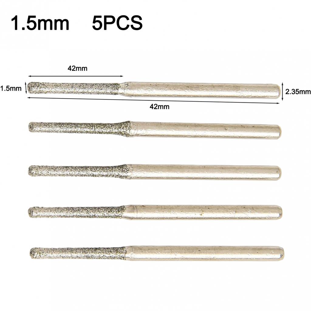 Diamond Coated Drill Bits Glass Jade Amber Glass Notes