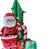90cm Standing Santa Claus Foil Balloon Large Foil Balloon for Christmas Holiday Party Decorat 2026 New Year Birthday Easter Gift