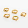 Letter ring titanium steel does not fade jewelry stainless steel rings explosion