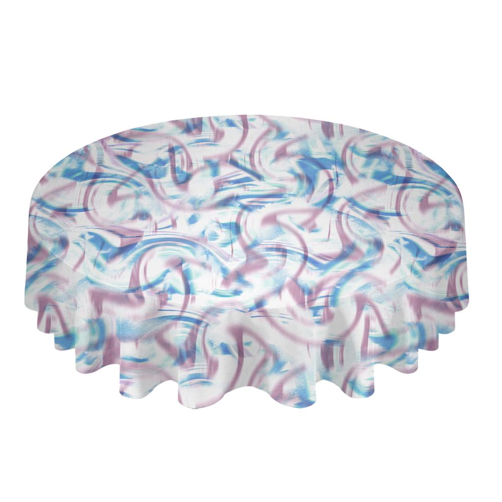 Abstrakte Farbverlauf Runde Tischdecke Festival Esstisch Wasserdichte Tischdecke Tischabdeckung Für Hochzeit Party Dekoration
