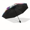 Stitch,Ohana Themed folding umbrella, the best choice for gift giving, 8 ribs, casual, durable, lightweight and portable travel umbrella, su
