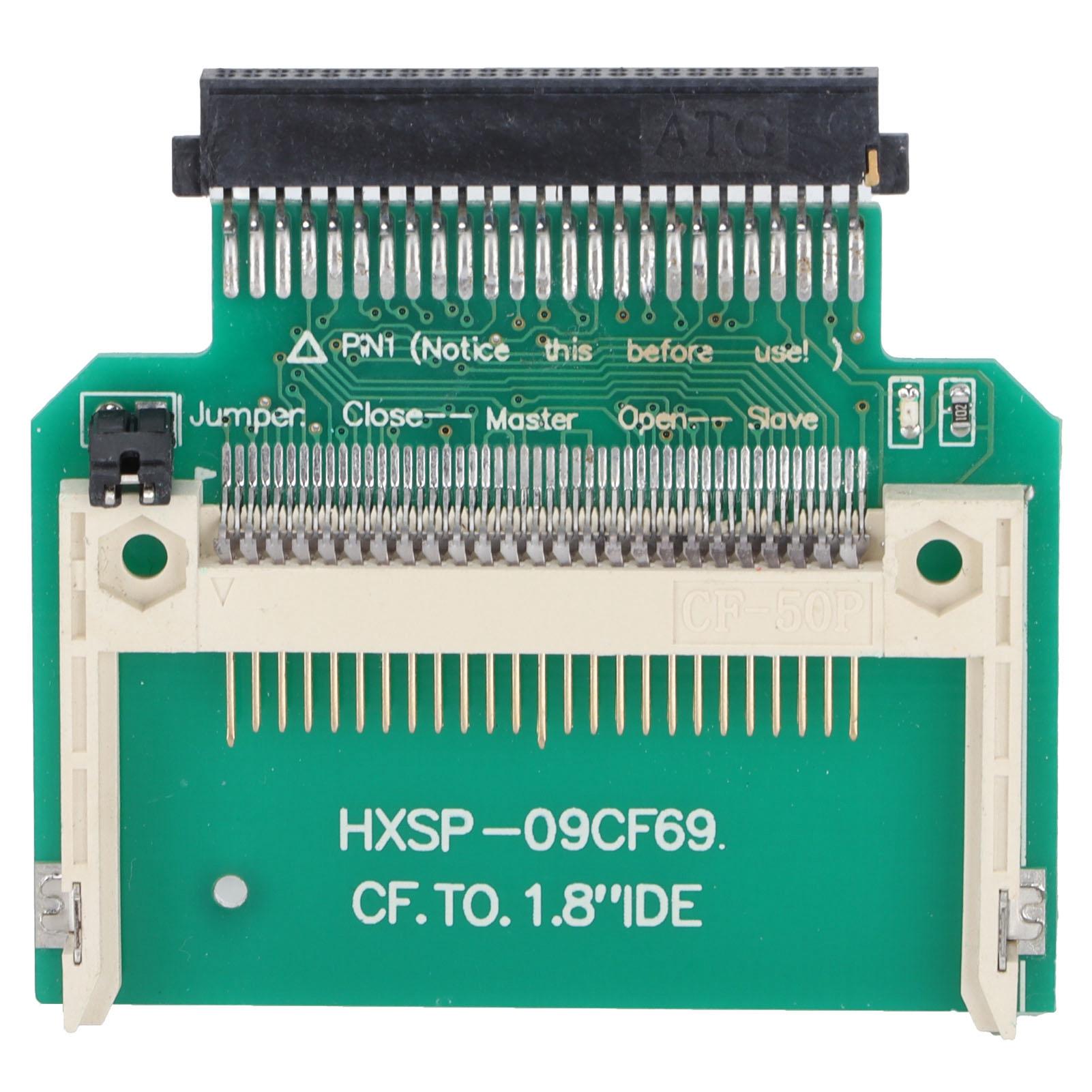 

Merory Card Adapter 1.8in CF 50pin Stable No Noise Vibration Hard Drive SSD Converter for Toshiba