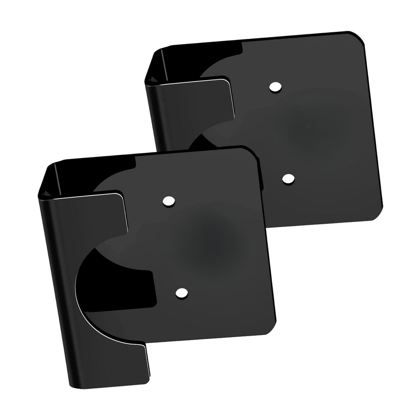 

2 шт. Акриловые держатели для душевой штанги, самоклеящееся крепление для ванной комнаты и кухни, не требующие сверления, аксессуар для ванной комнаты чёрный