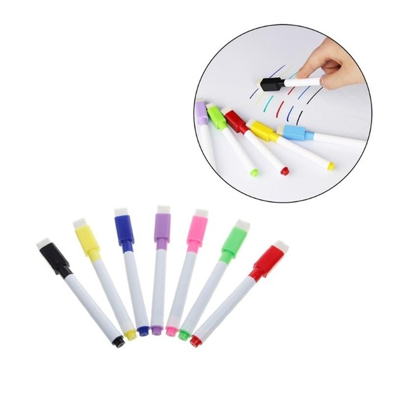 8PC/Lot Colorful Erasable Magnetic Whiteboard Pen White Board Markers  for Kids Gift School Classroom