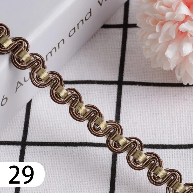 15 Meter Curtain Fringe Lace Edge 1.2cm Width Tassel Lace Trim Ribbon For Sewing Sofa Pillow Home Upholstery DIY Accessories