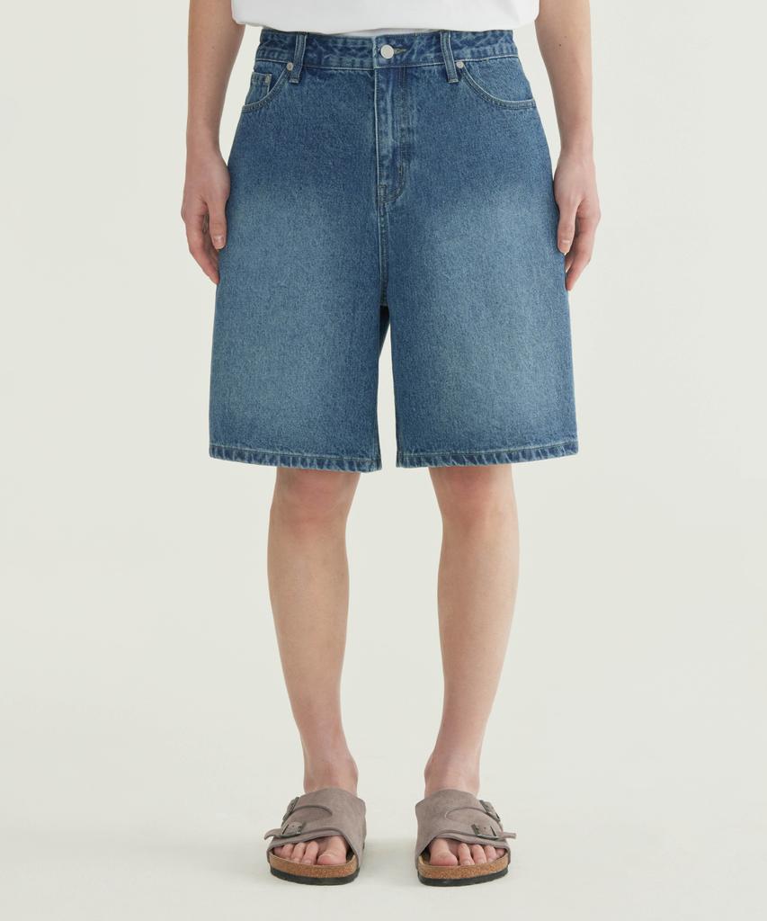 COVERNAT Regular Denim Shorts Black