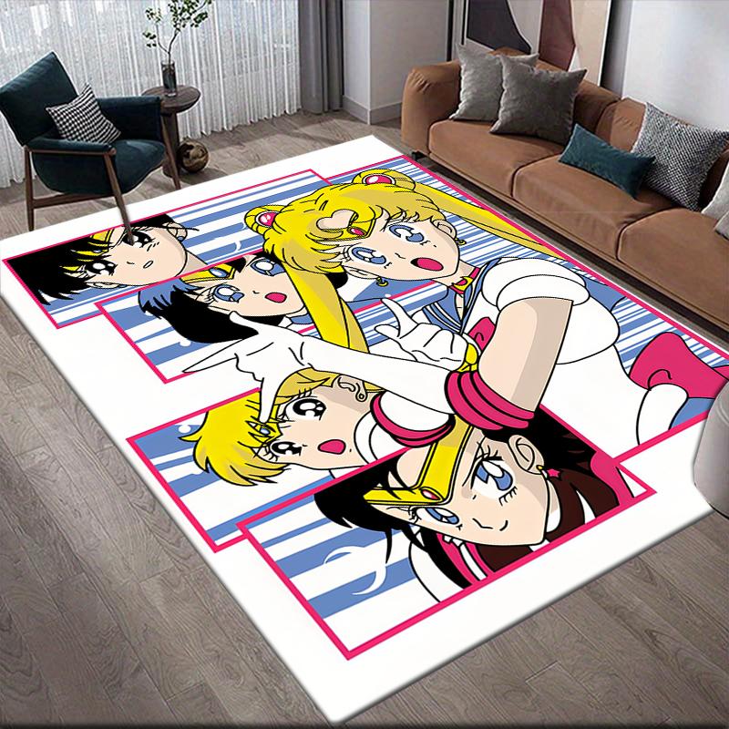 

Sailor Moon Color Collage Area Rug, Sailor Moon Fan Soft Carpet, Ideal Gift.chl 60x90cm