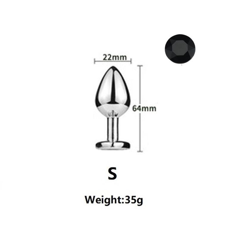 Super Mini malý střední velký set stahovací kroužek Křišťálové kovové anální korálky anální kolík Šperky bondage lock párová herní vložka