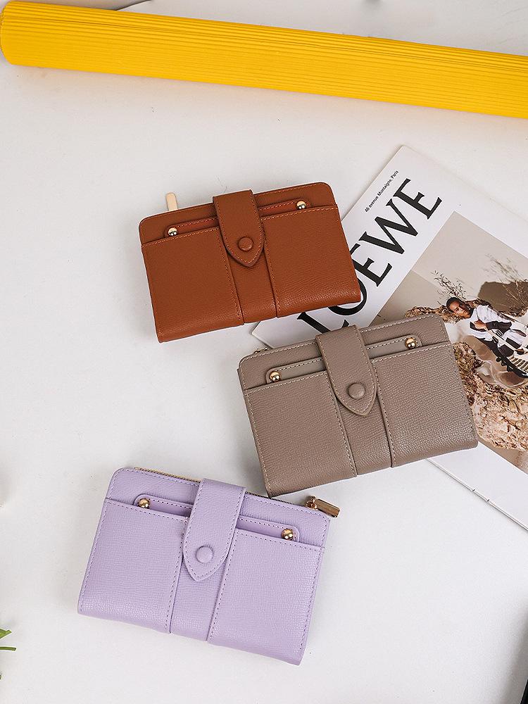 Women's Multifunctional Short Wallet & Coin Purse - Japanese & Korean Style with Card Holder and Buckle