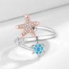 2026 Sea Turtle Star Rotating Ring Fashion Decompression Relief Anxiety Opening Temperament Cute Animal Ring