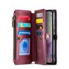 For Samsung Galaxy A36 5G Leather Case CASEME C36 Zipper Multiple Card Slots Phone Cover with Straps