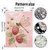 Frameless Pearl Painting Kit Dragonfly & Raspberry DIY 3D Bead Art Canvas Relaxing Handmade Craft for Adults Home Decor