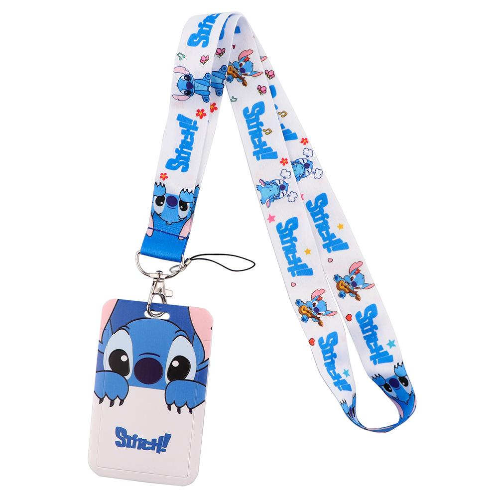 Zestaw holderów na karty Disney Stitch Zawierający holder na karty, holder na wizytówki, holder na kartę autobusową, holder na identyfikator pracowniczy, holder na kartę biurową