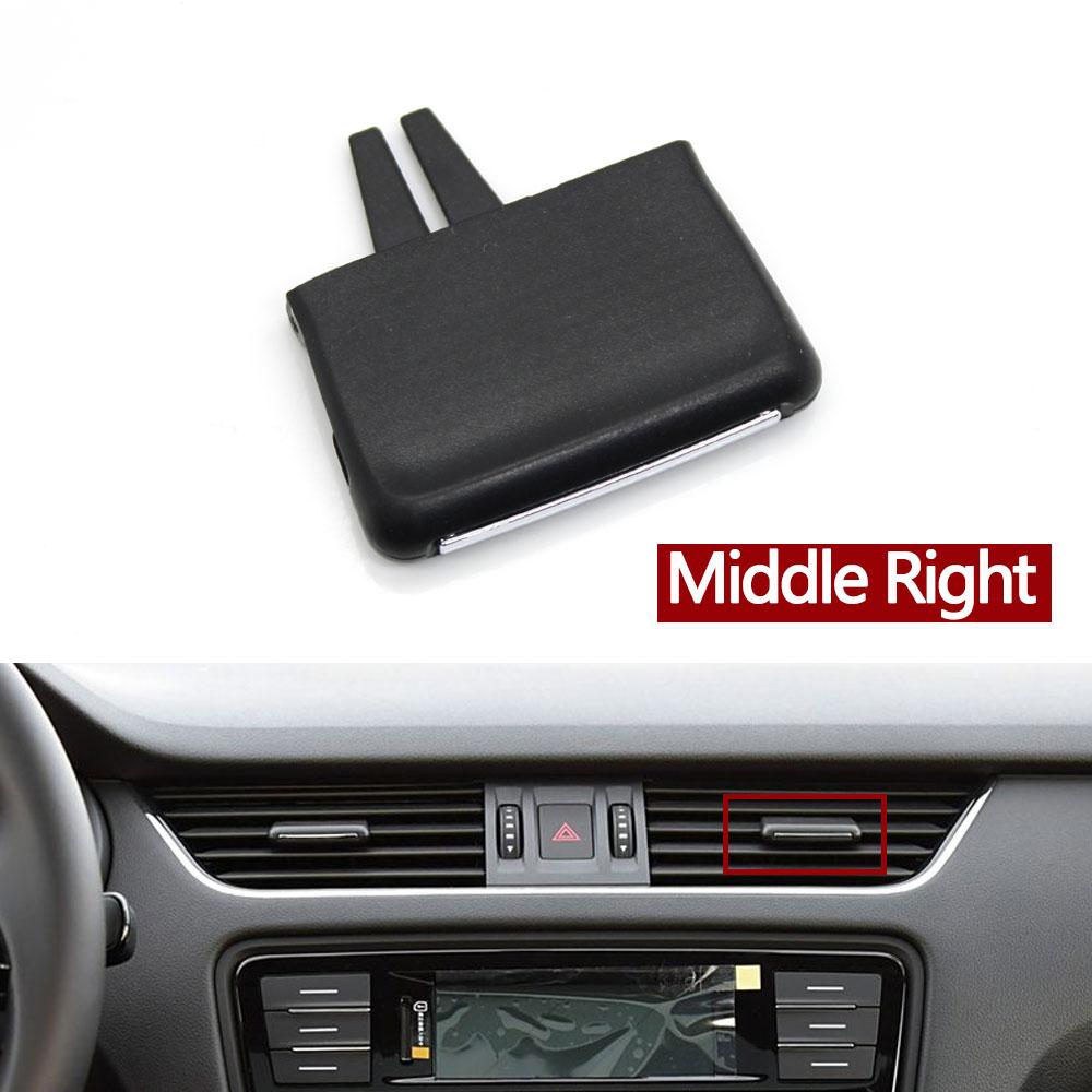 Auto Armaturenbrett Belüftungsgitter AC Lüftungsschlitz Schieberegler Clip Für Skoda Octavia 2015-2021 5E0819701 5E0819702