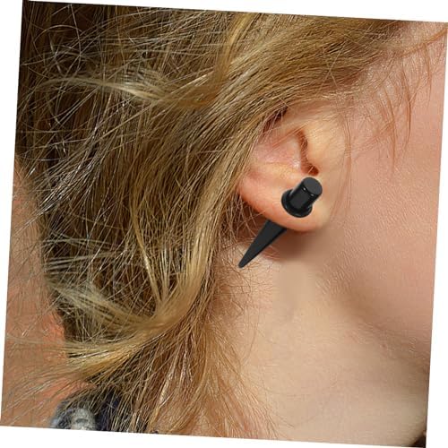 DEARMAMY 23Pcs Acrylic Ear Stretching Kit Black Taper Plugs and Tunnels Gauges 3mm-20mm for Women Men