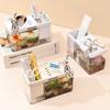 Plastic Amphibious Ecological Tank Small Goldfish Bowl Tabletop Tank Fish Tank  Office