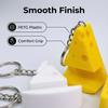 Cheese-Shaped Phone Stand With Keychain Desktop Ornament, Lightweight And Portable Phone Holder