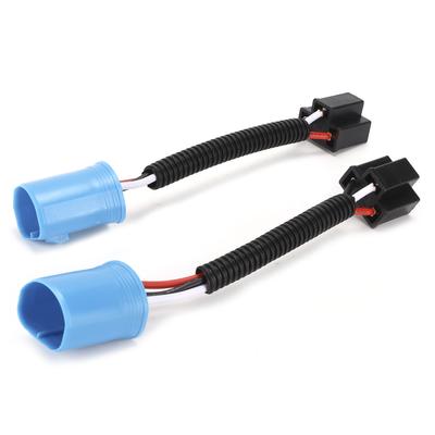 2pcs 9007 Male To H4 9003 Female Wire Harness Connector Adapter Replacement for Hummer H2 Headlight 12V‑24V