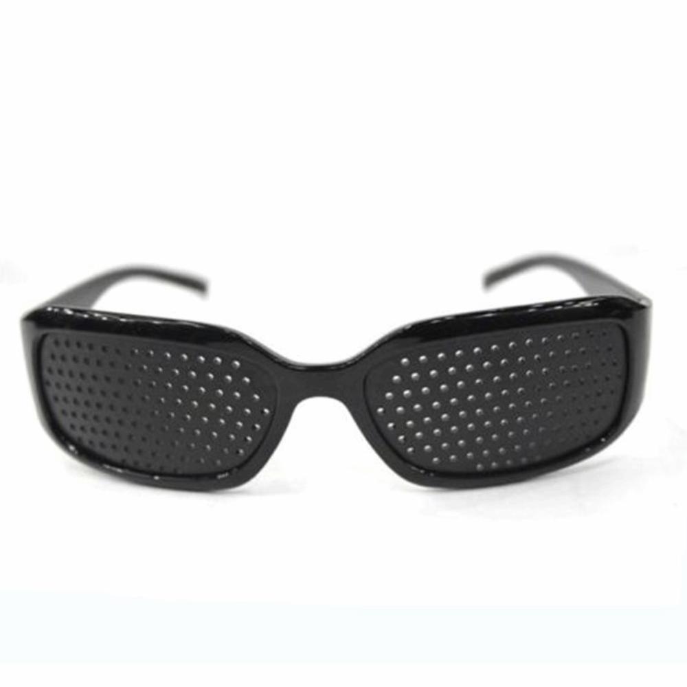 Plastic Pin Hole Sunglasses Black Eye Exercise Eyesight Improve Pinhole Glasses Vision Care