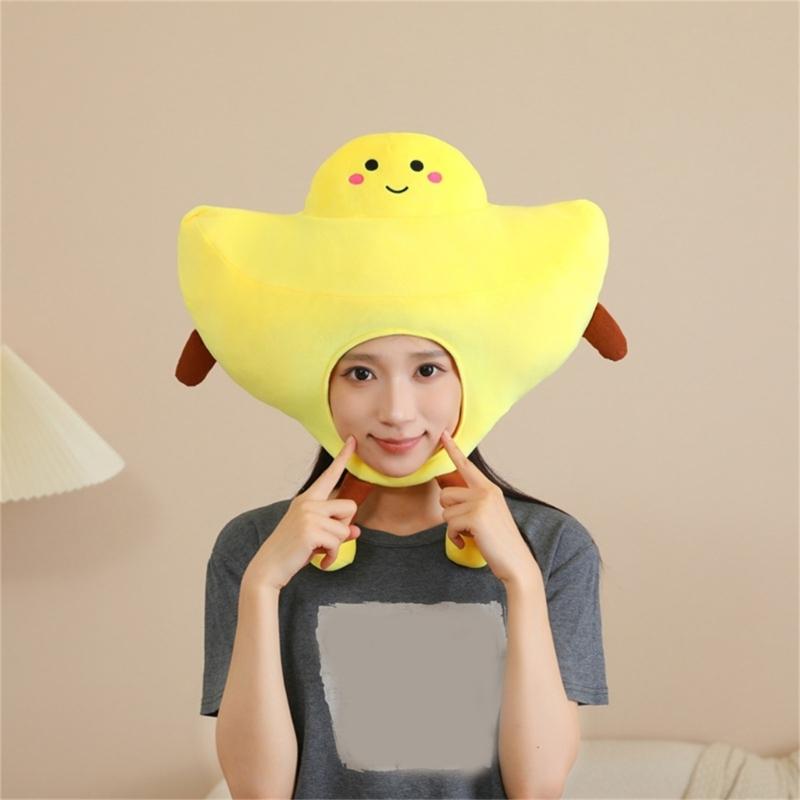 Kids Stretchy Pull On Embroidered Hat With Movable Limbs For Make Up Parties Indoor Outdoor Activity