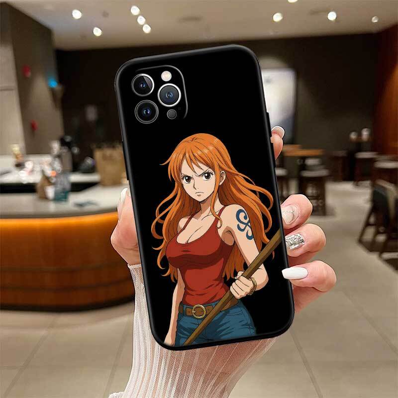One Piece Nami Phone Case for Samsung S20 S21 S21S S22 S23 S24 FE Ultra Plus Lite F06 F16 M06 M16 M56 A07 A17 A36 A37 A55 A57