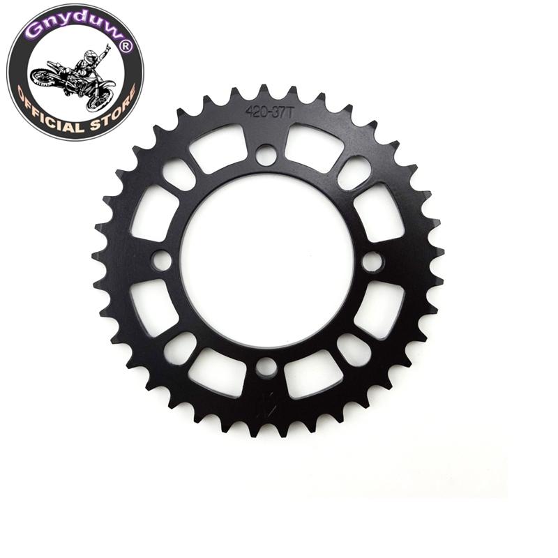 Gnyduw Rear Sprocket 420 76mm 35T/37T/39T/41T/43T For SDG Hub Wheel Pit Dirt Bikes Pitmotards YCF Stomp Thumpstar Parts
