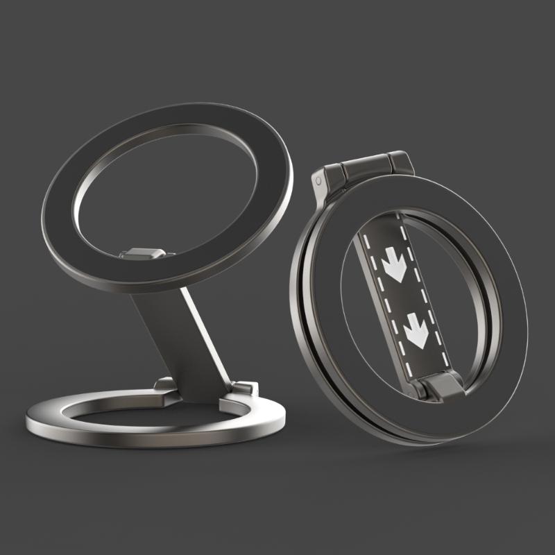 Double-Sided Magnetic Phone Ring Holder for MagSafe Kickstand Compatible For iPhone 17/16/15 Huawei Xiaomi Stand Grip Accessory