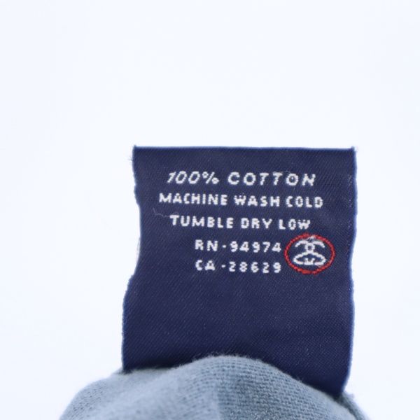 STUSSY 90s Made in USA Navy Tag Print Short sleeve T-shirt S Bluish Men's Used