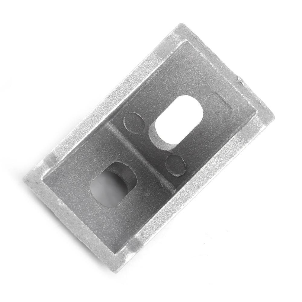 10pcs 2 Hole Aluminum Corner Bracket Durable Right Angle Bracket  For Standard 8mm Slot
