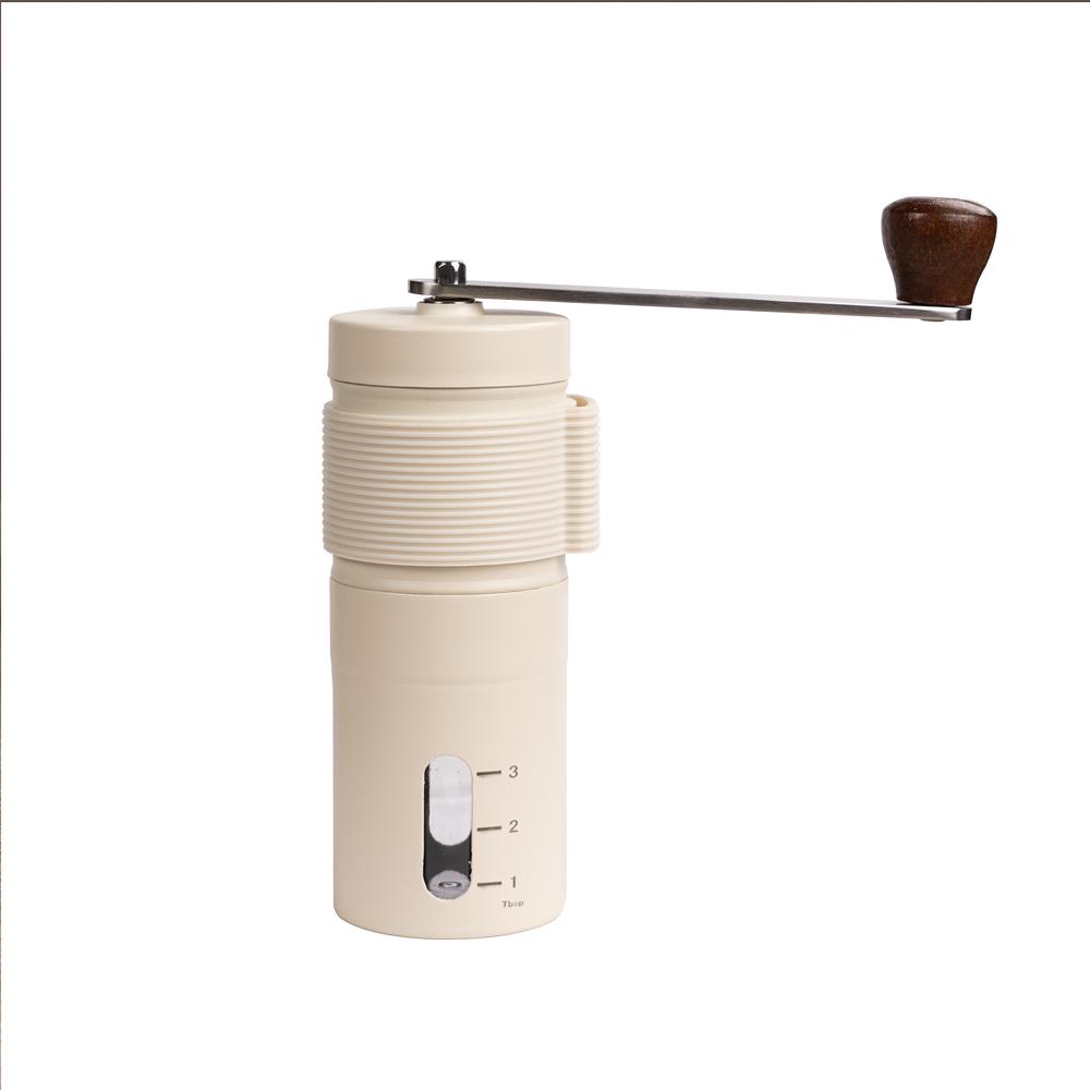 Ręczny młynek do kawy Przenośne młynki do ziaren kawy Mini Stal nierdzewna Łatwy ręcznie robiony młyn Spieniacz Akcesoria kuchenne Narzędzie